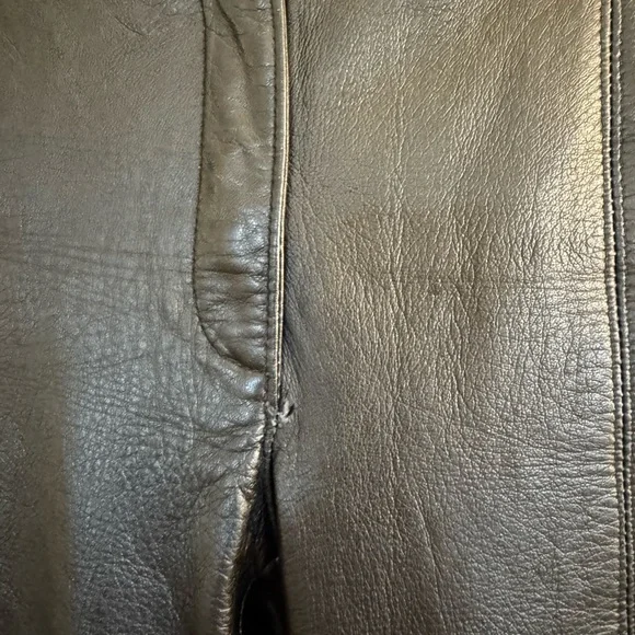 Vintage Black Leather Pants - Picture 3 of 8